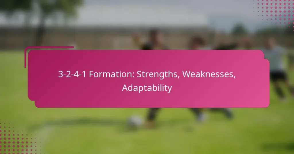 3-2-4-1 Formation: Strengths, Weaknesses, Adaptability