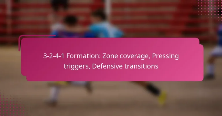 3-2-4-1 Formation: Zone coverage, Pressing triggers, Defensive transitions
