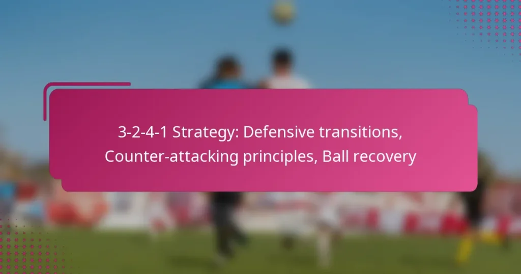 3-2-4-1 Strategy: Defensive transitions, Counter-attacking principles, Ball recovery