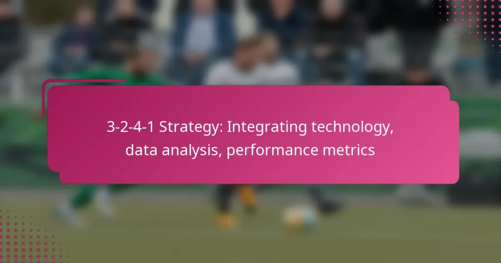 3-2-4-1 Strategy: Integrating technology, data analysis, performance metrics