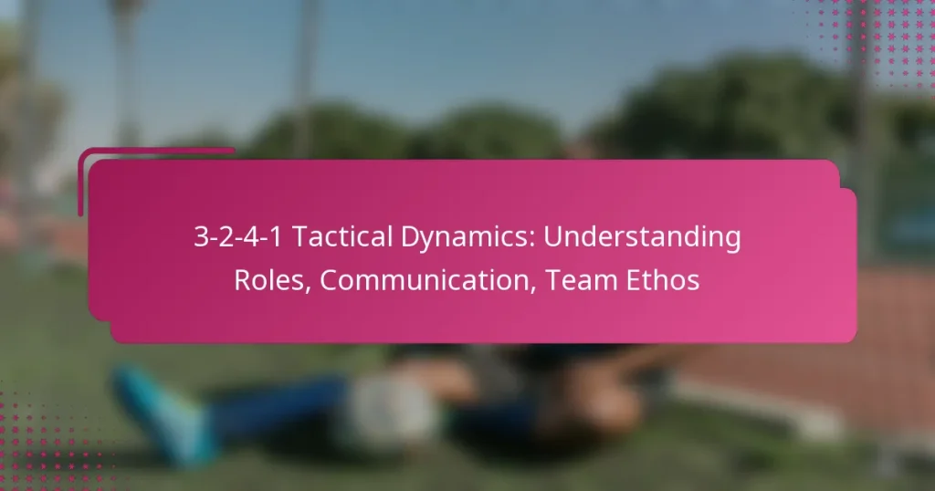 3-2-4-1 Tactical Dynamics: Understanding Roles, Communication, Team Ethos