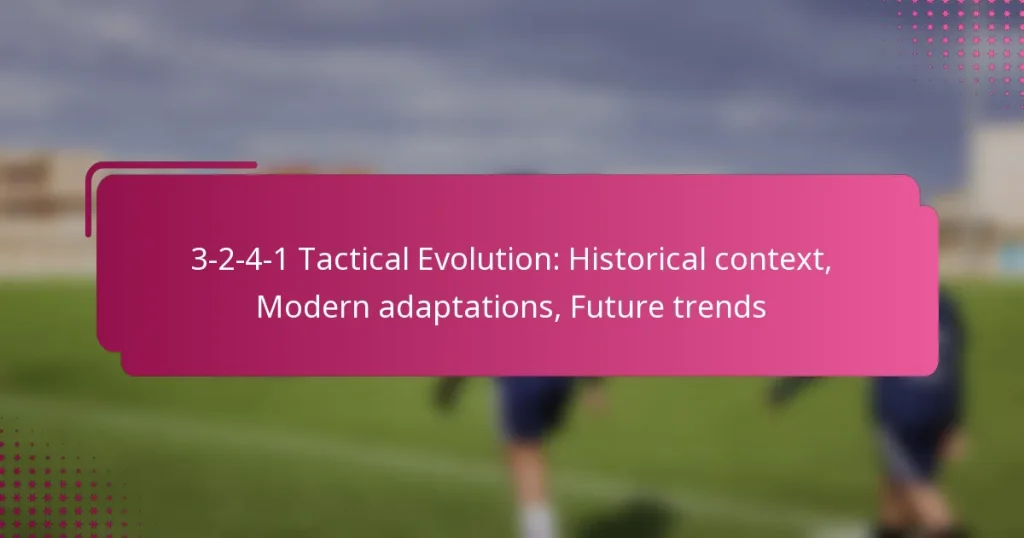 3-2-4-1 Tactical Evolution: Historical context, Modern adaptations, Future trends