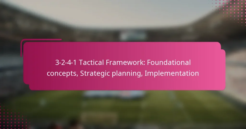 3-2-4-1 Tactical Framework: Foundational concepts, Strategic planning, Implementation