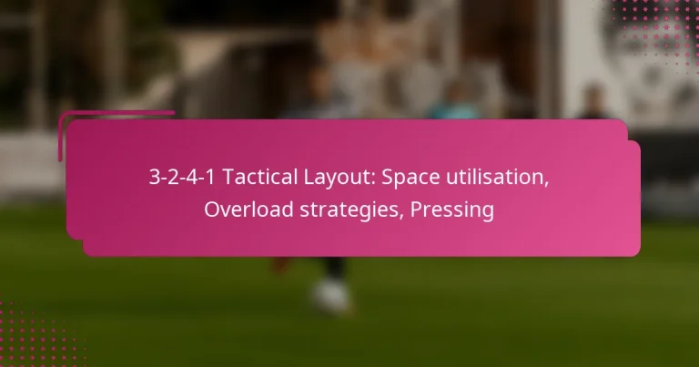 3-2-4-1 Tactical Layout: Space utilisation, Overload strategies, Pressing