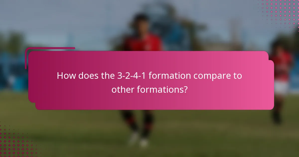 How does the 3-2-4-1 formation compare to other formations?